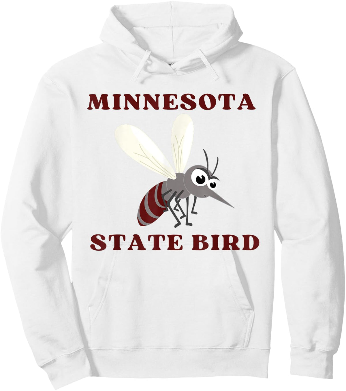 Minnesota State Bird Mosquito Hoodie - Hoodie | White