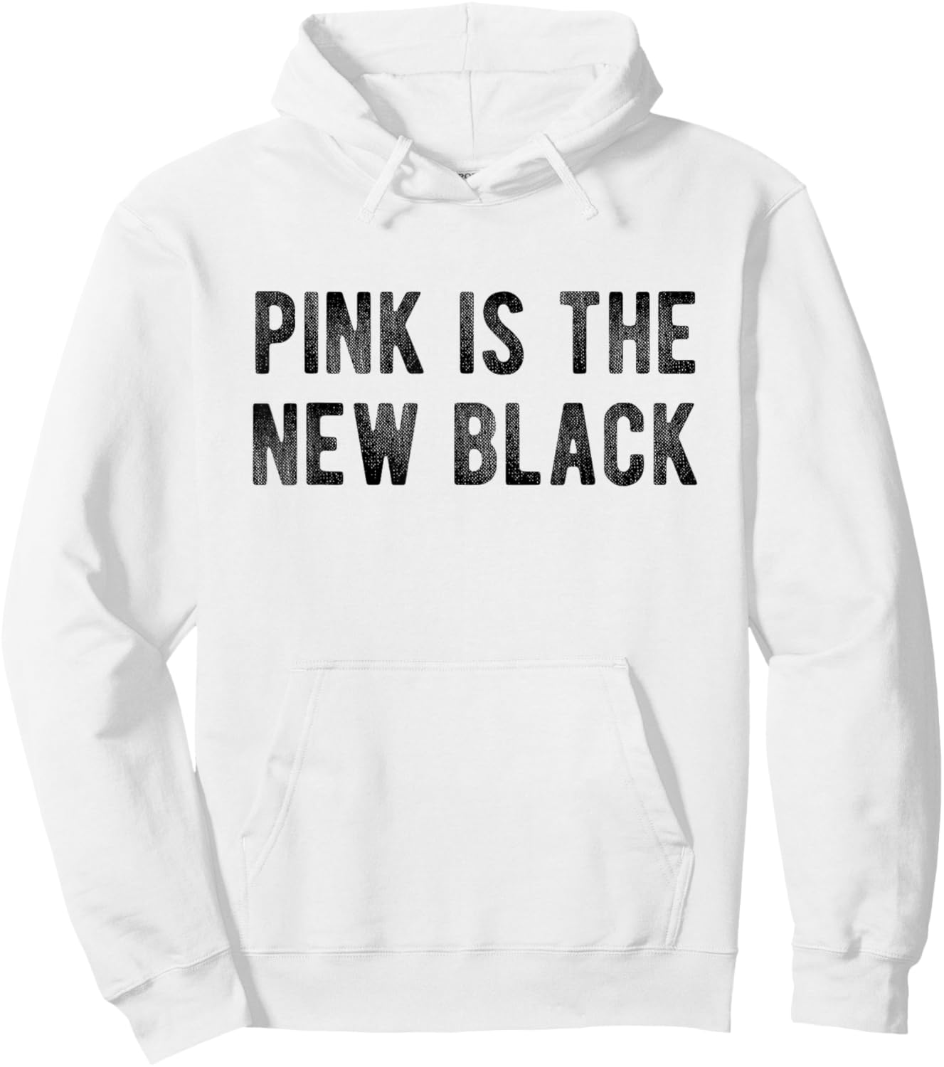 Pink is the new black Hoodie - Hoodie | White