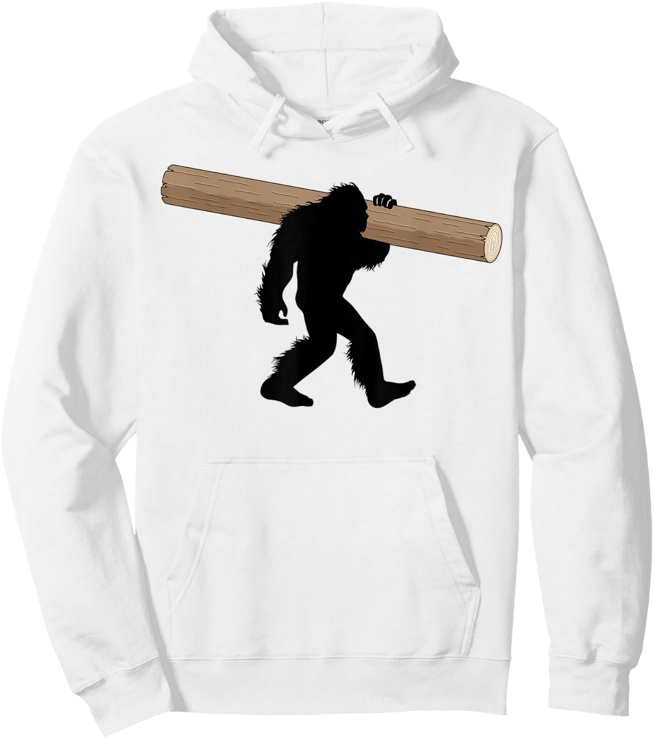 Bigfoot Caber Toss Highland Games Sasquatch Hoodie - Hoodie | White
