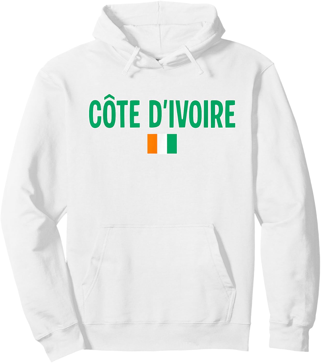 Ivory Coast Flag Hoodie - Hoodie | White