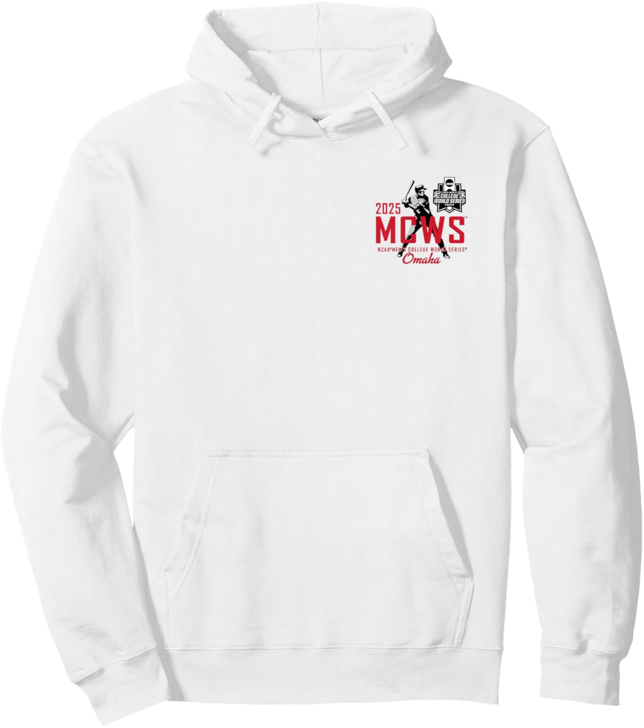 Men's College World Series 2025 NCAA Baseball 8-Team Card Hoodie - Hoodie | White