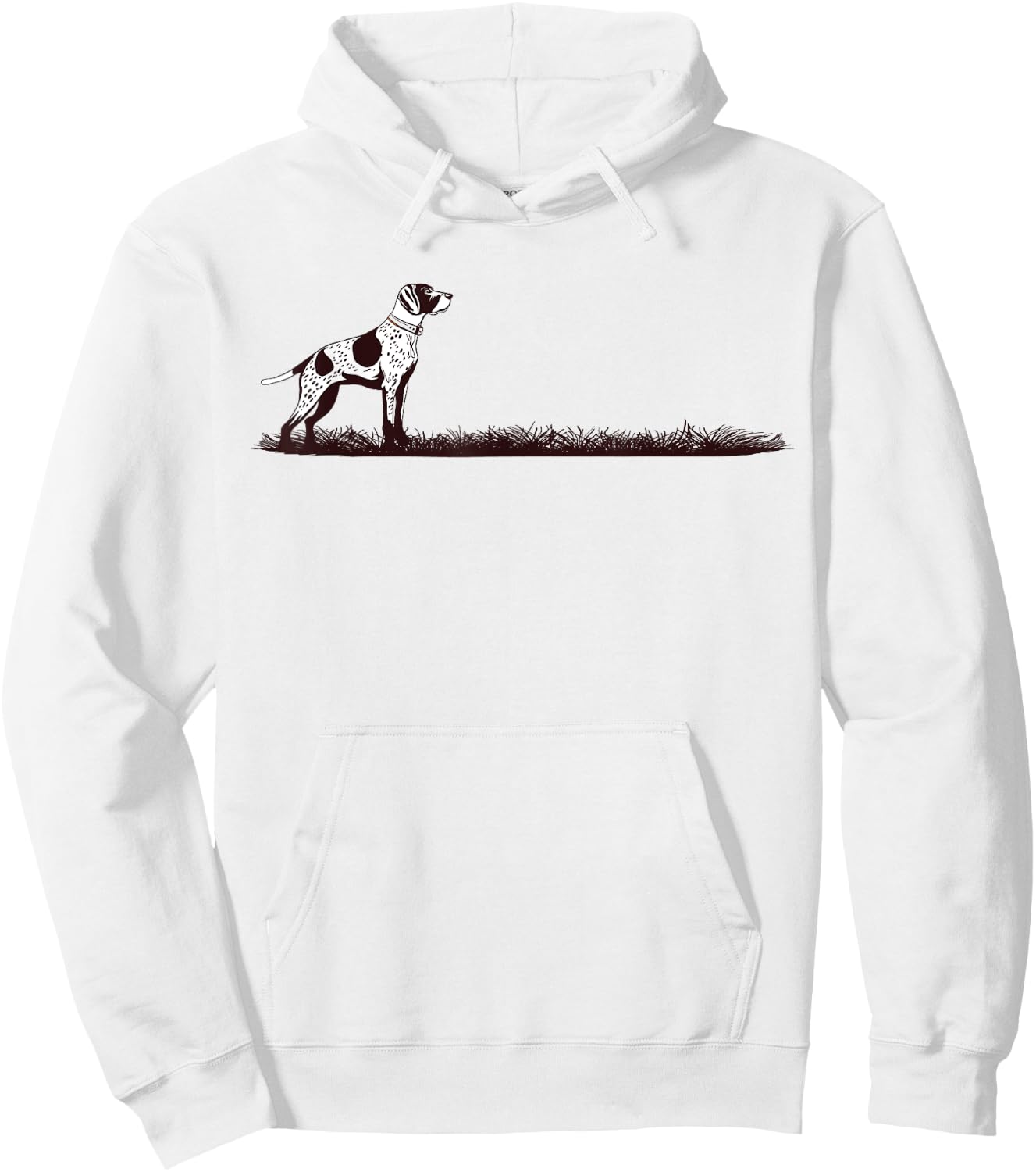 Upland Bird Hunting Pointing Dog Graphic Hoodie - Hoodie | White