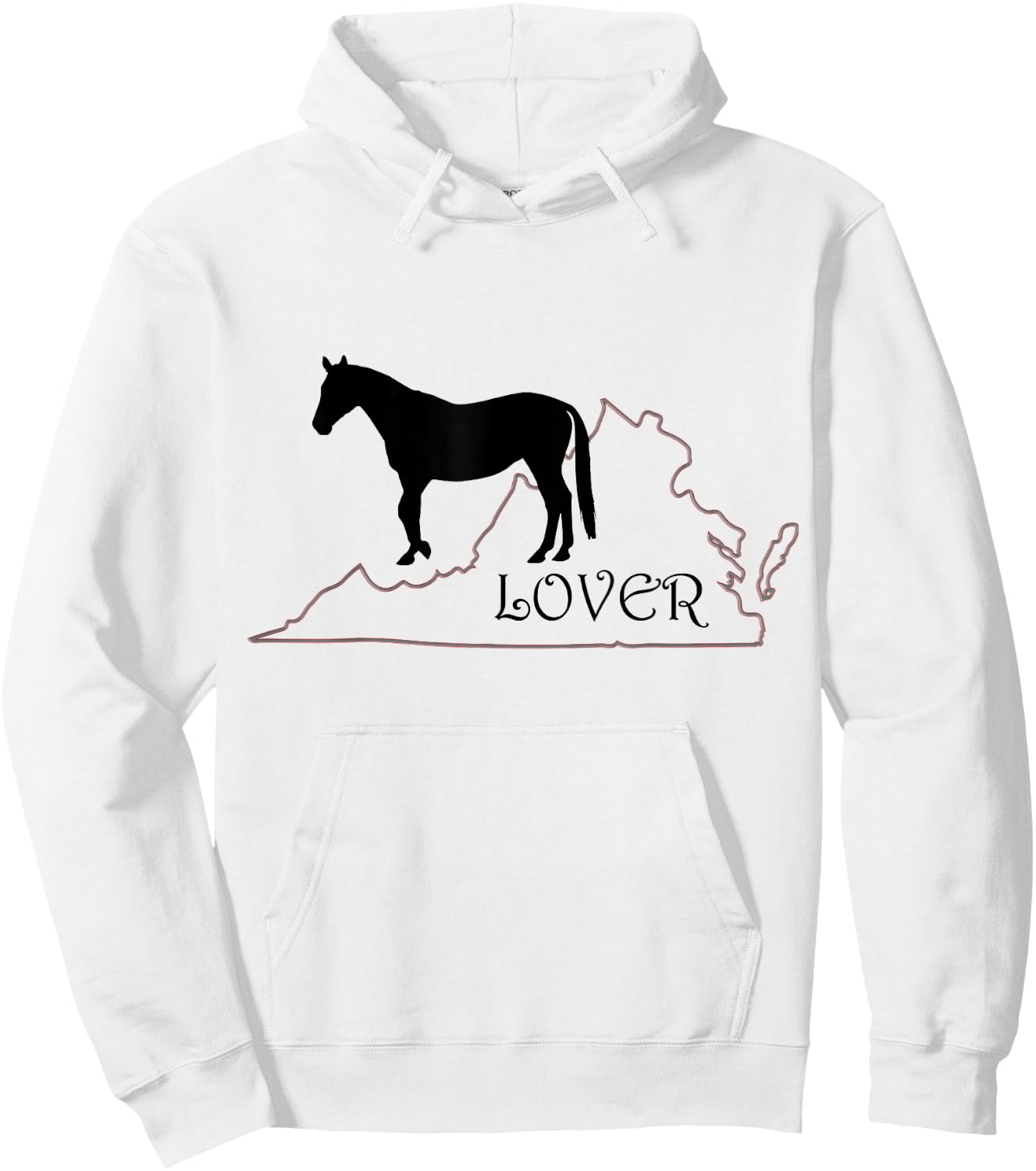Horse Lover Gifts: Virginia is for Horse Lovers T shirt Hoodie - Hoodie | White
