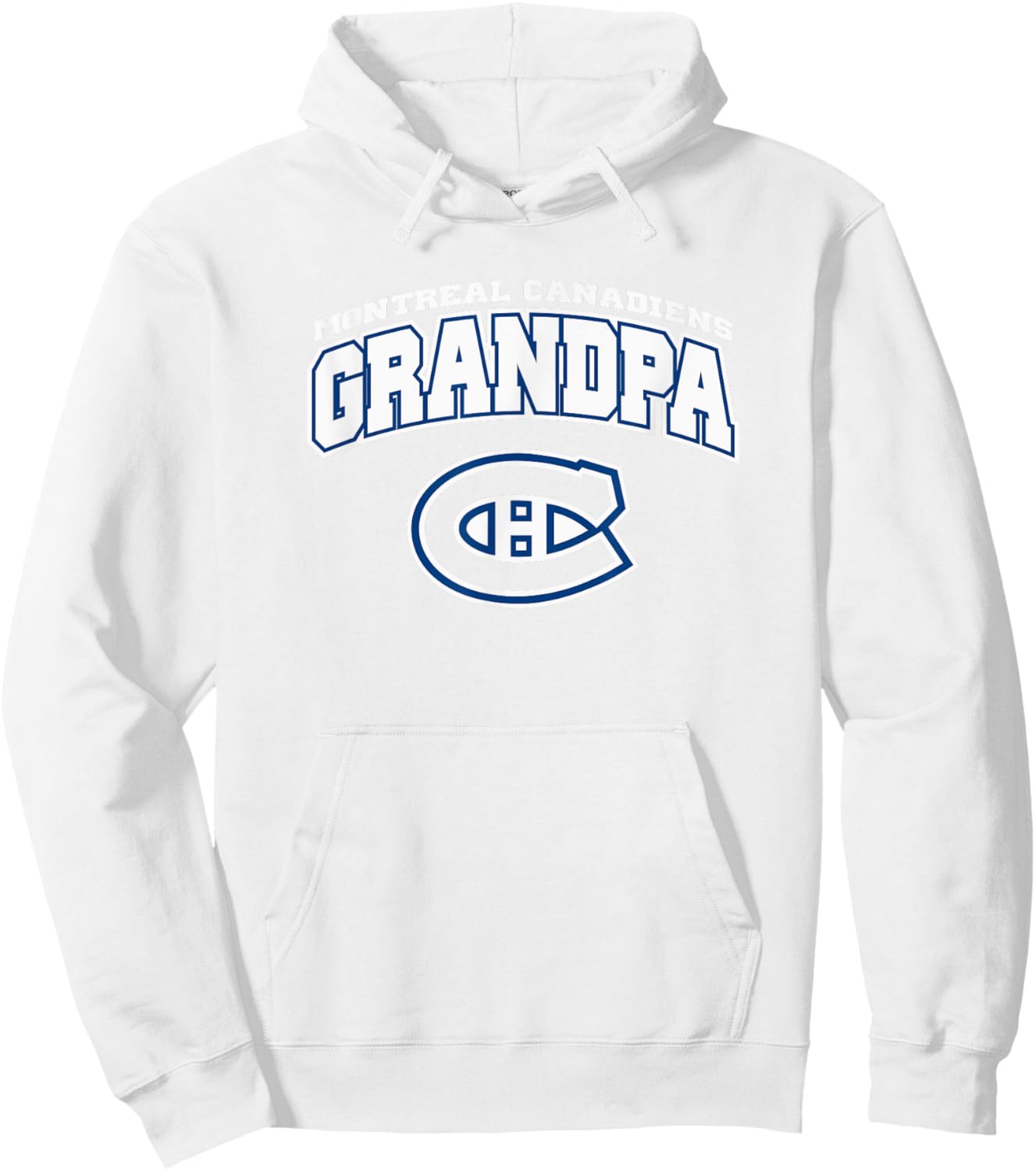 Montreal Canadiens Grandpa Logo Red NHL Officially Licensed Hoodie - Hoodie | White