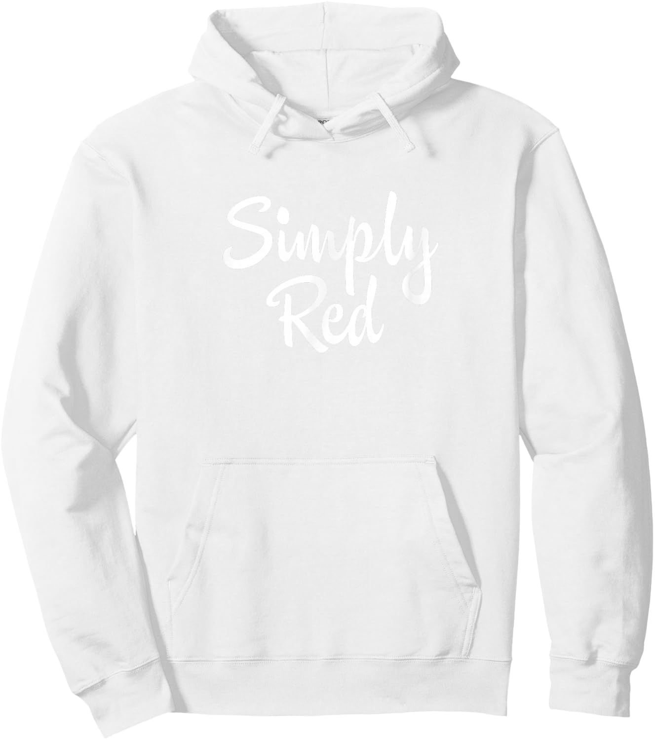 Simply Red "Script" Hoodie - Hoodie | White