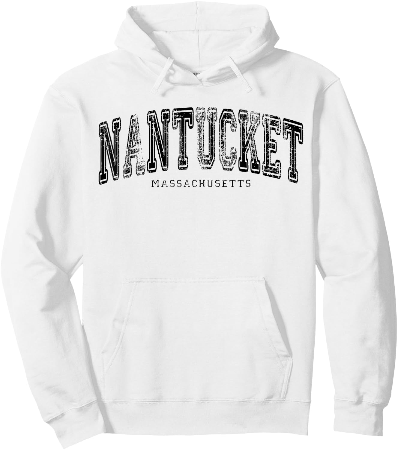 Nantucket Massachusetts Vintage Retro US City State Travel Hoodie - Hoodie | White