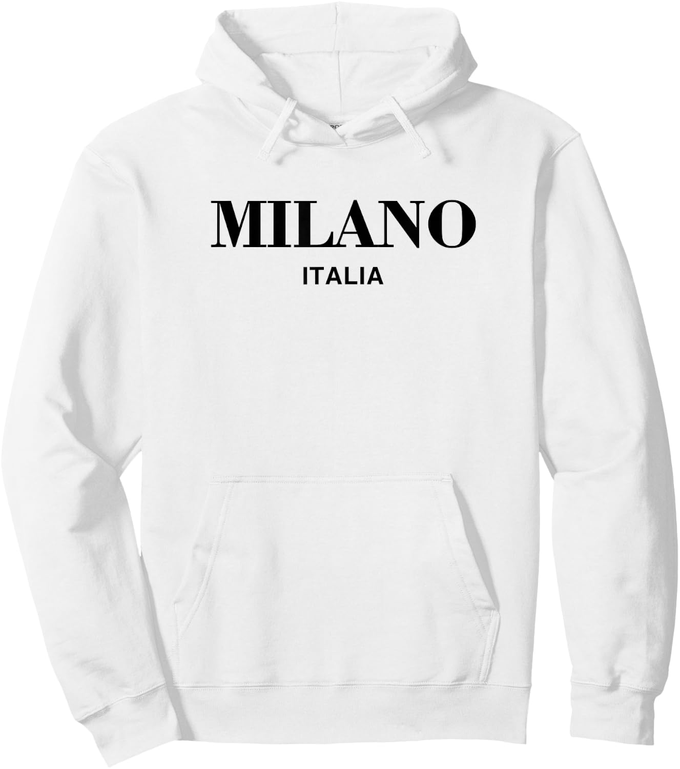 Milano Italia Retro Preppy Italy Girls Milan Souvenir Hoodie - Hoodie | White