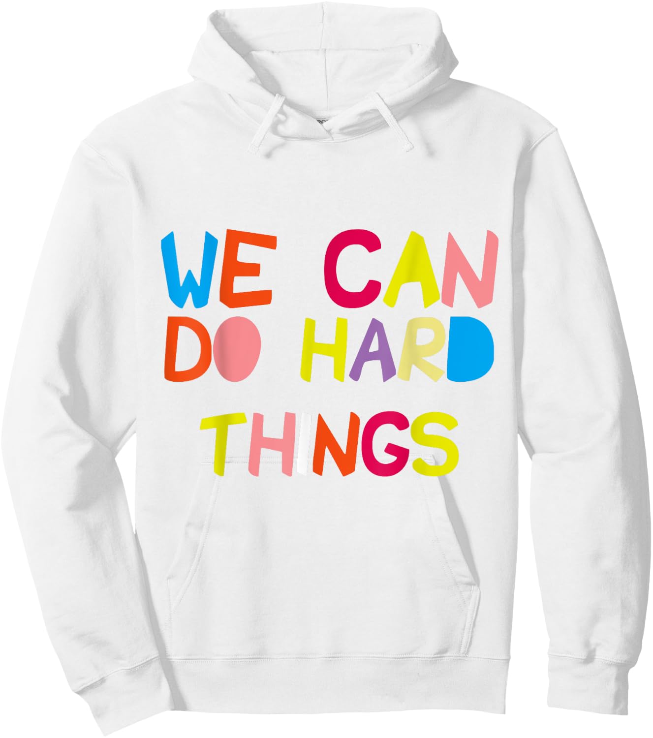 We Can Do Hard-Things Teacher Hoodie - Hoodie | White