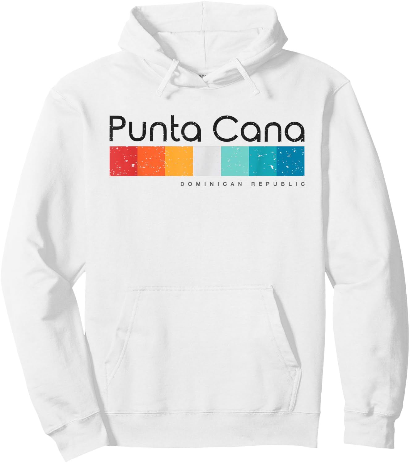 Vintage Punta Cana Dominican Republic Retro Design Hoodie - Hoodie | White