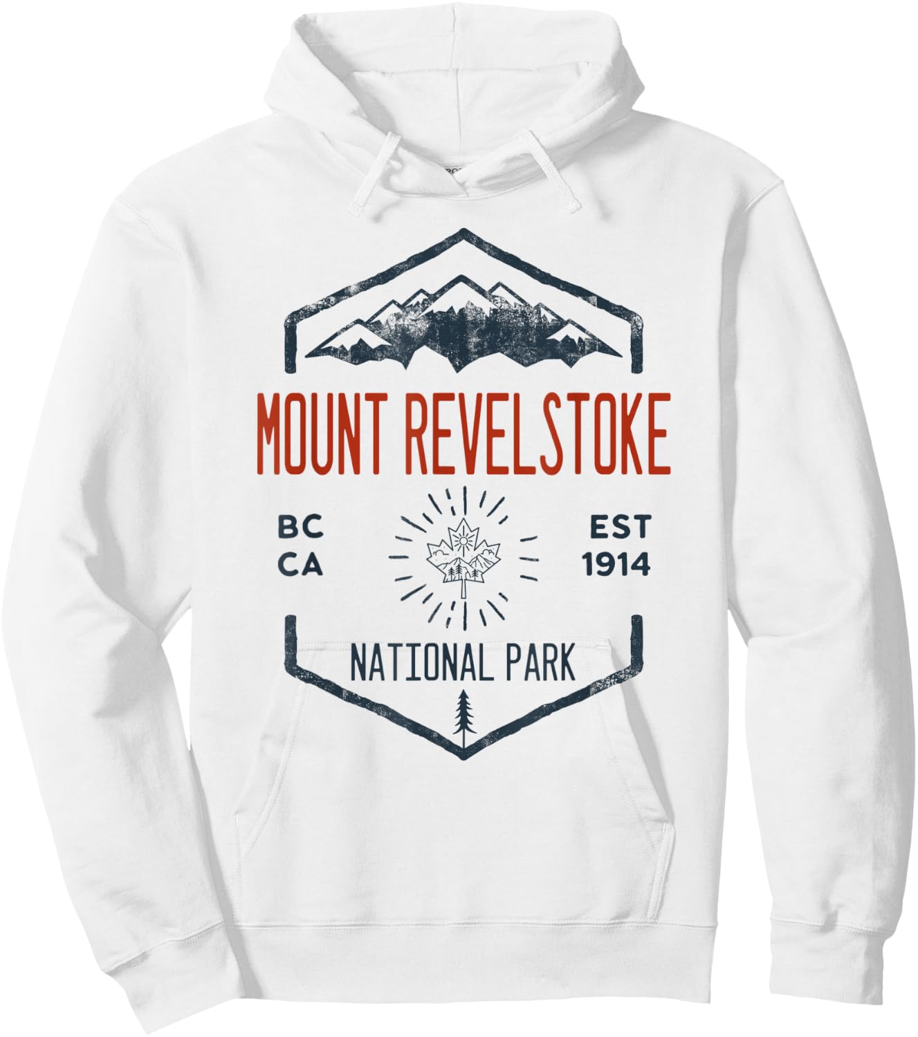 Mount Revelstoke National Park Canada Vintage Hoodie - Hoodie | White
