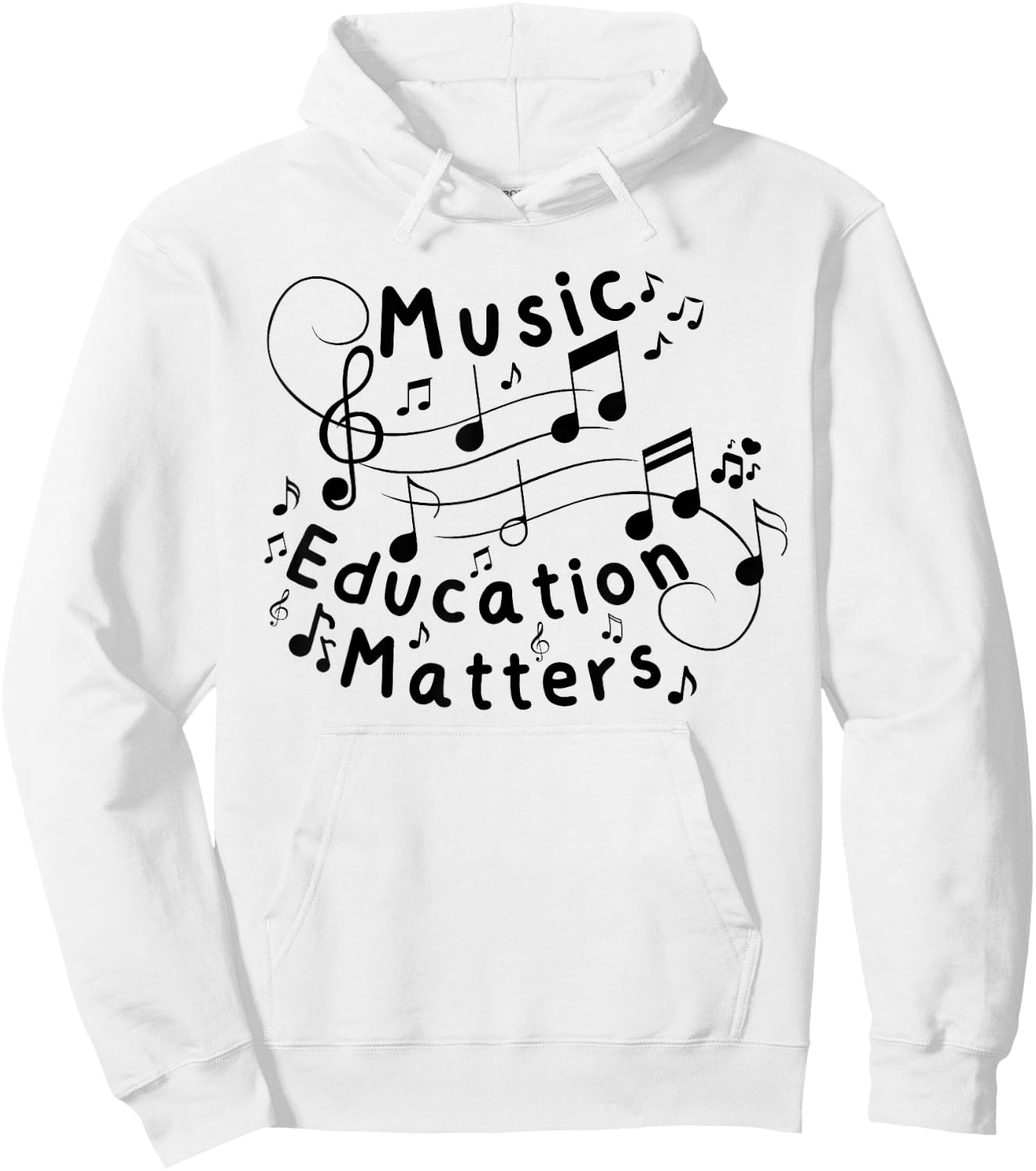 Music Education Matters Funny Back To School Music Teacher Hoodie - Hoodie | White
