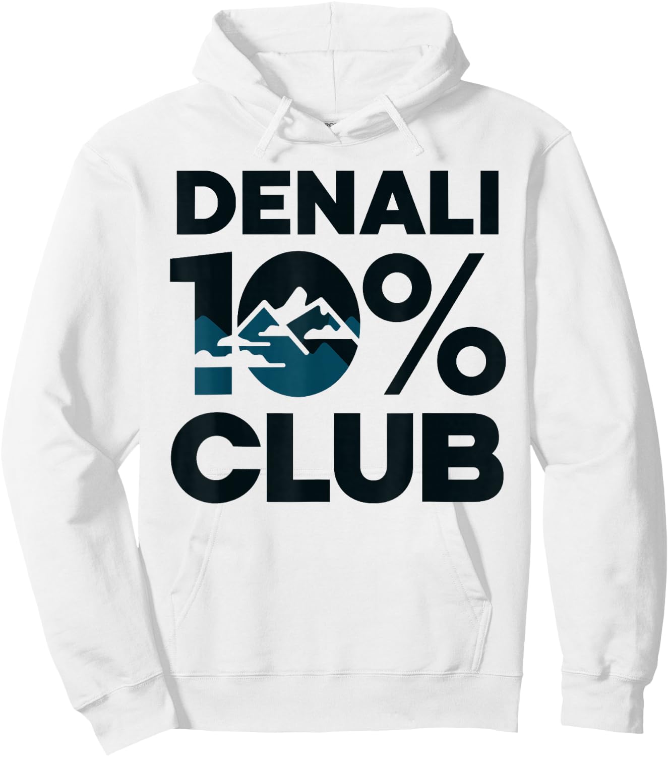 Denali 10% Club T Shirt – Perfect for Outdoor Enthusiasts Hoodie - Hoodie | White