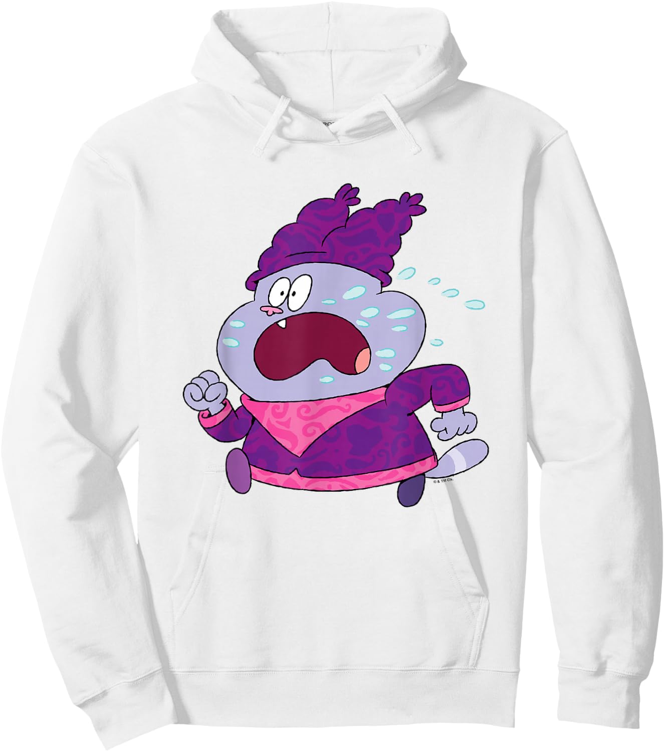 Chowder Valentine's Day Sweating & Running Away From Panini Hoodie - Hoodie | White