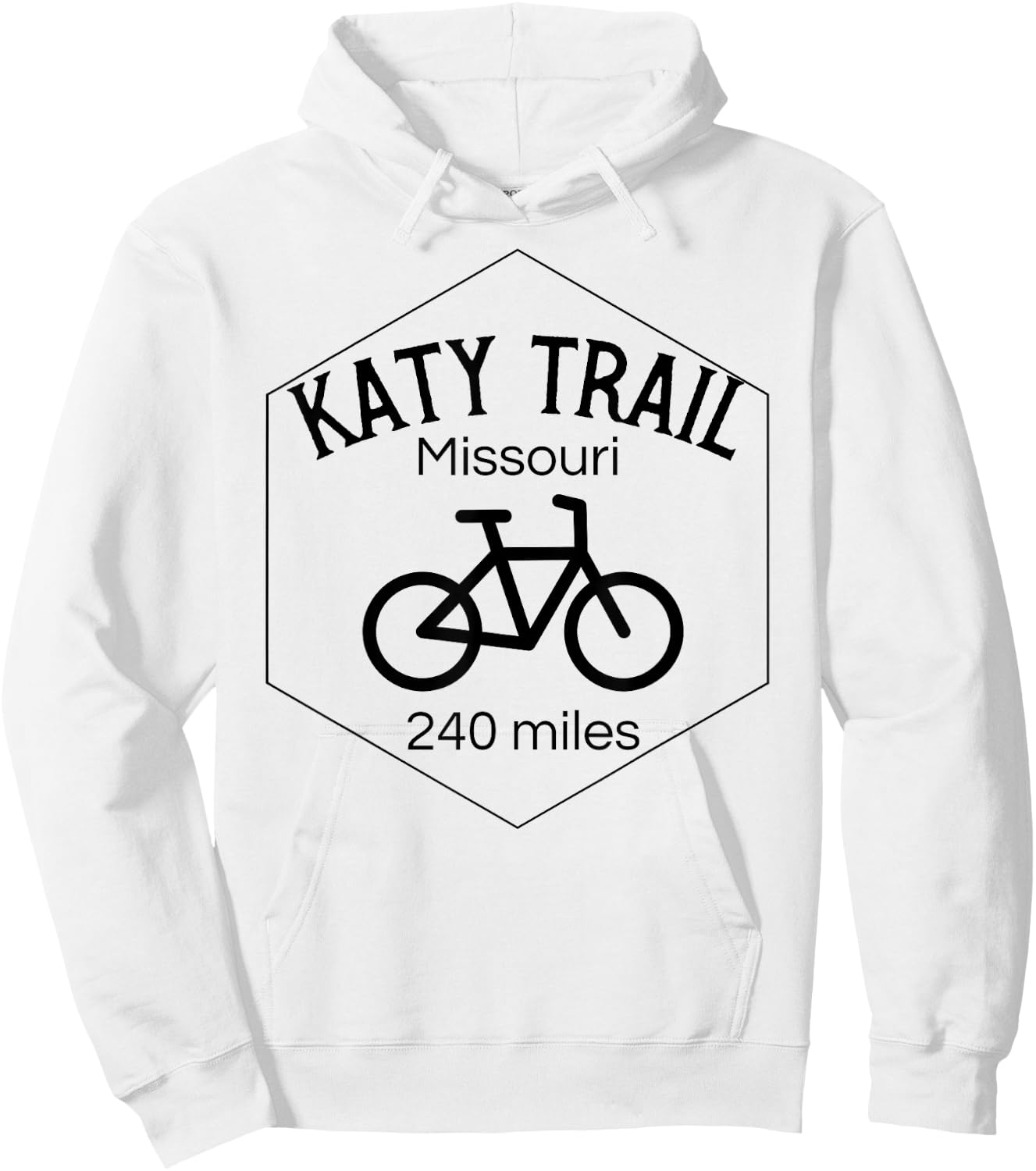 Katy Trail Missouri Bike 240 miles Hoodie - Hoodie | White