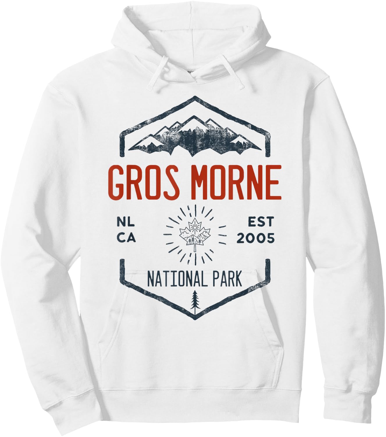 Gros Morne National Park Canada Vintage Hoodie - Hoodie | White