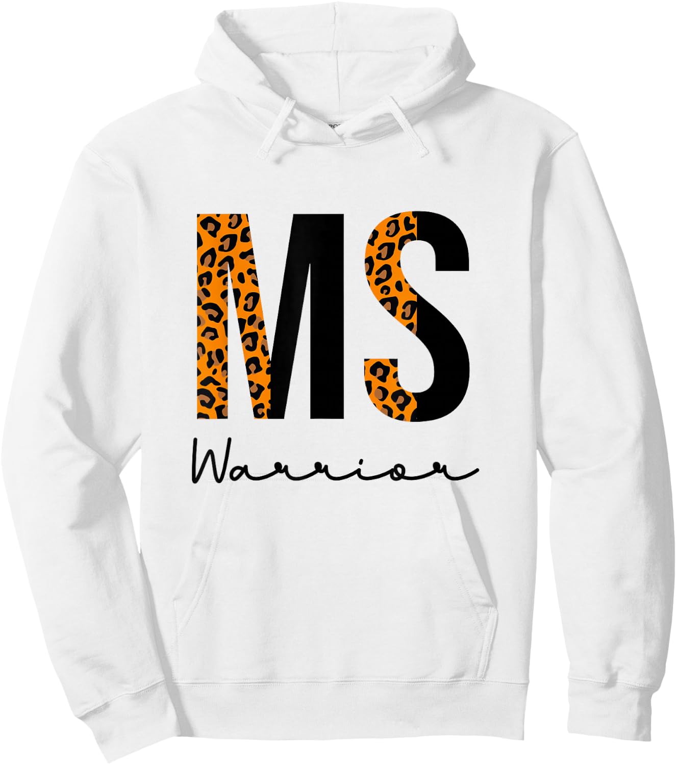Multiple Sclerosis Warrior MS Awareness Support Orange Hoodie - Hoodie | White
