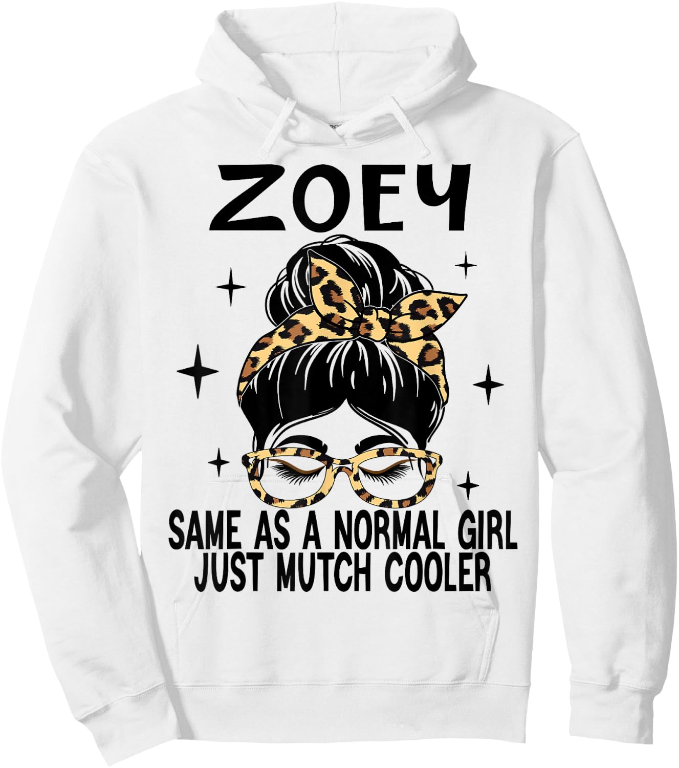 ZOEY Costume Cute Definition Personalized Name ZOEY Hoodie - Hoodie | White