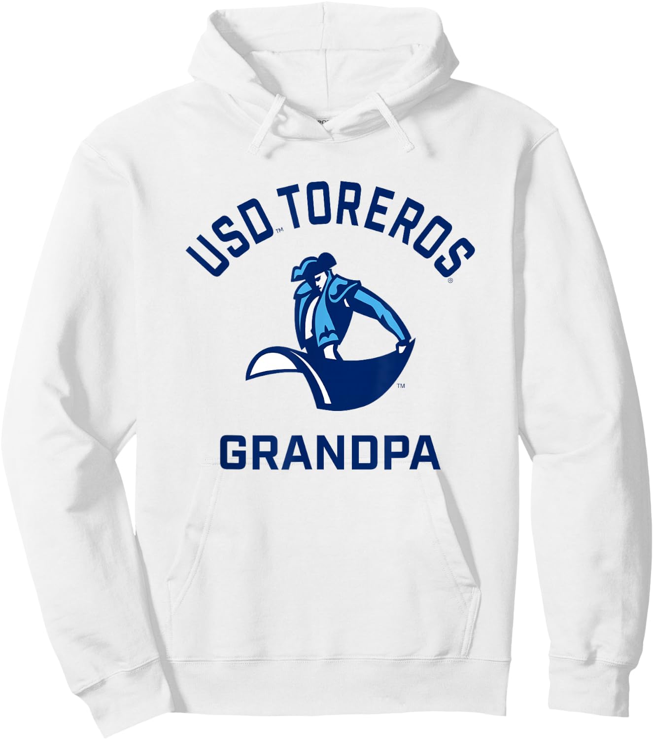 University of San Diego Toreros Arched Grandpa Hoodie - Hoodie | White