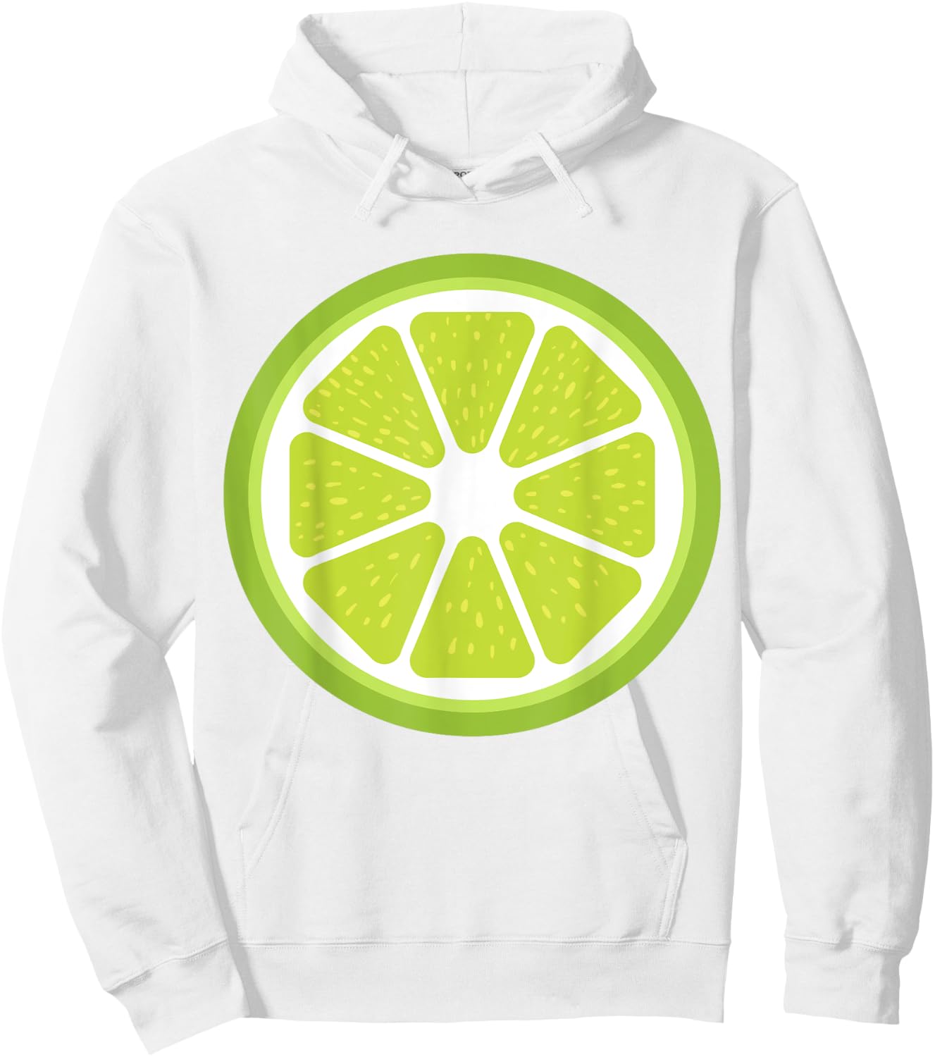 Big Lime Sliced Costume Cute Easy Fruit Halloween Gift Hoodie - Hoodie | White