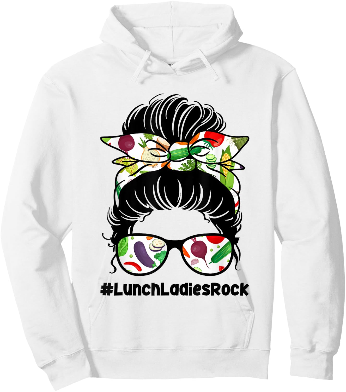 Lunch Ladies Rock Food Service School Cafeteria Worker Hoodie - Hoodie | White