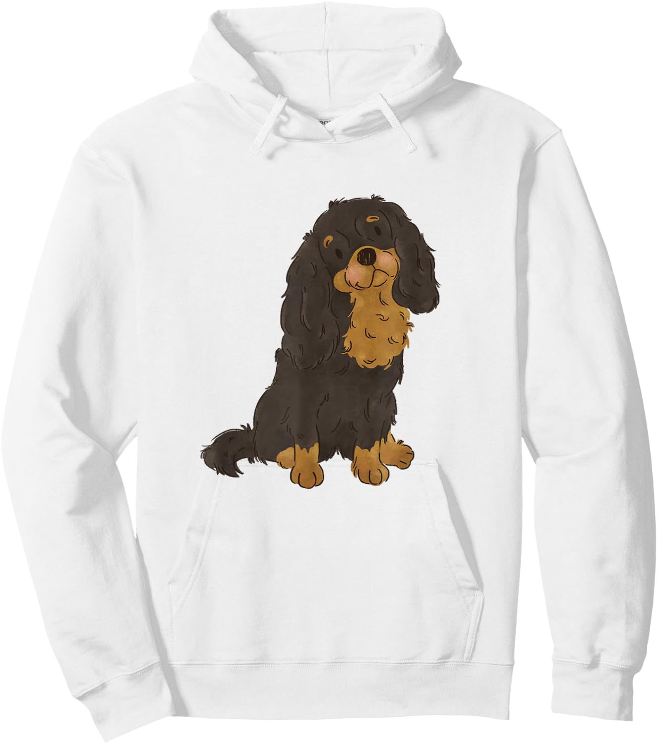 Black and Tan Cavalier King Charles Spaniel Cavie Mom Hoodie - Hoodie | White