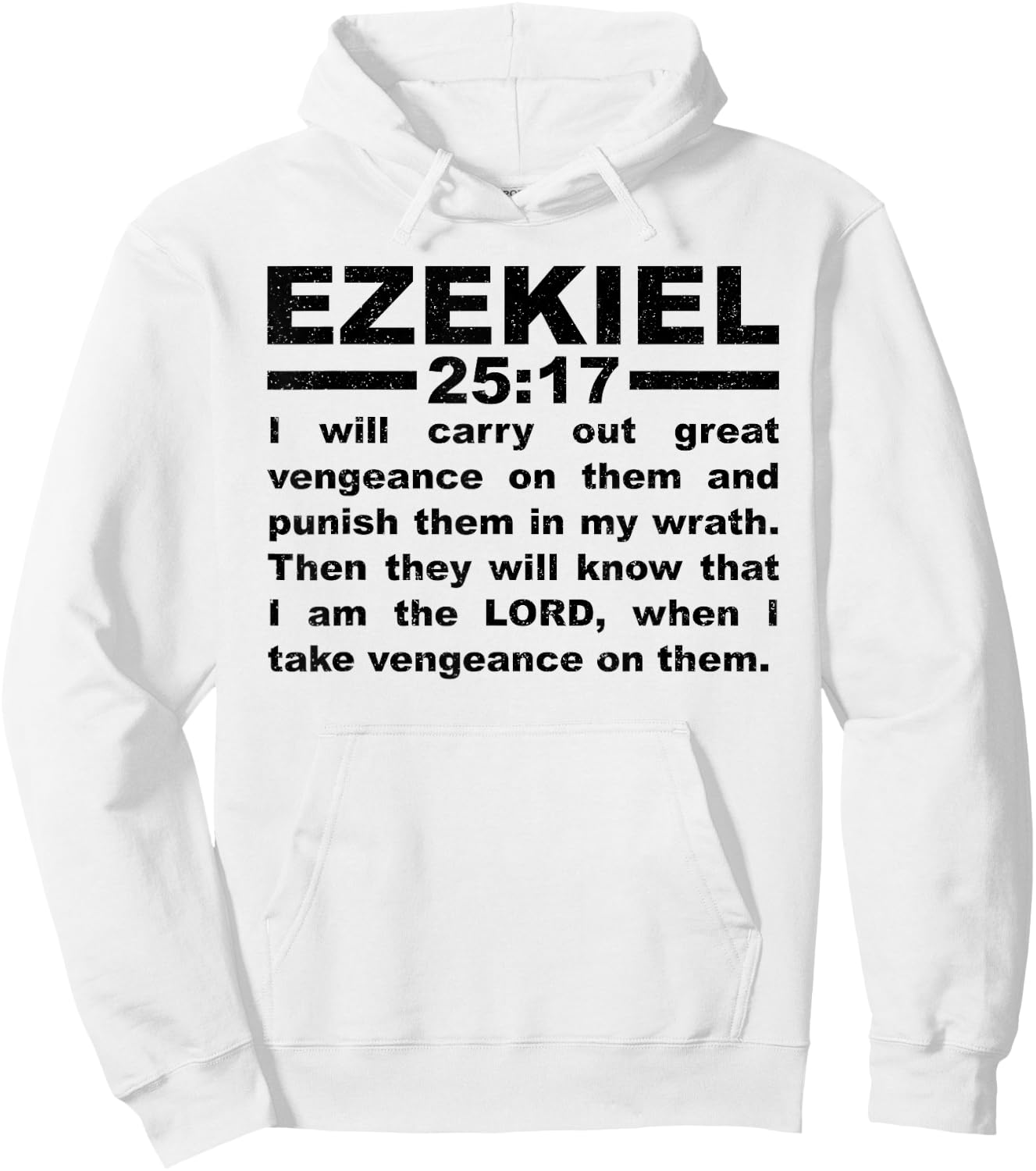 Ezekiel 25:17 Hoodie - Hoodie | White