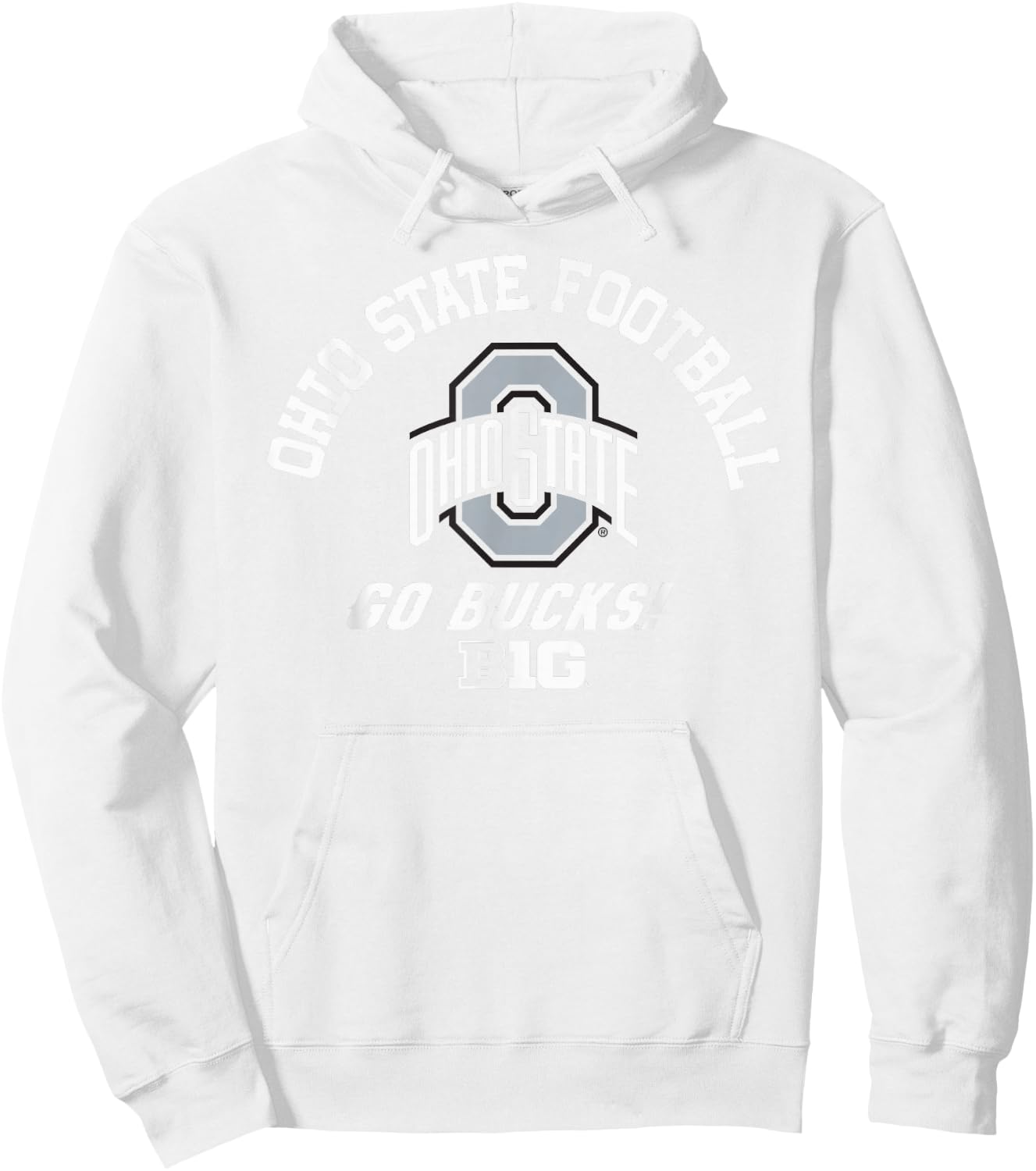 Ohio State Buckeyes Big 10 Football Red Officially Licensed Hoodie - Hoodie | White