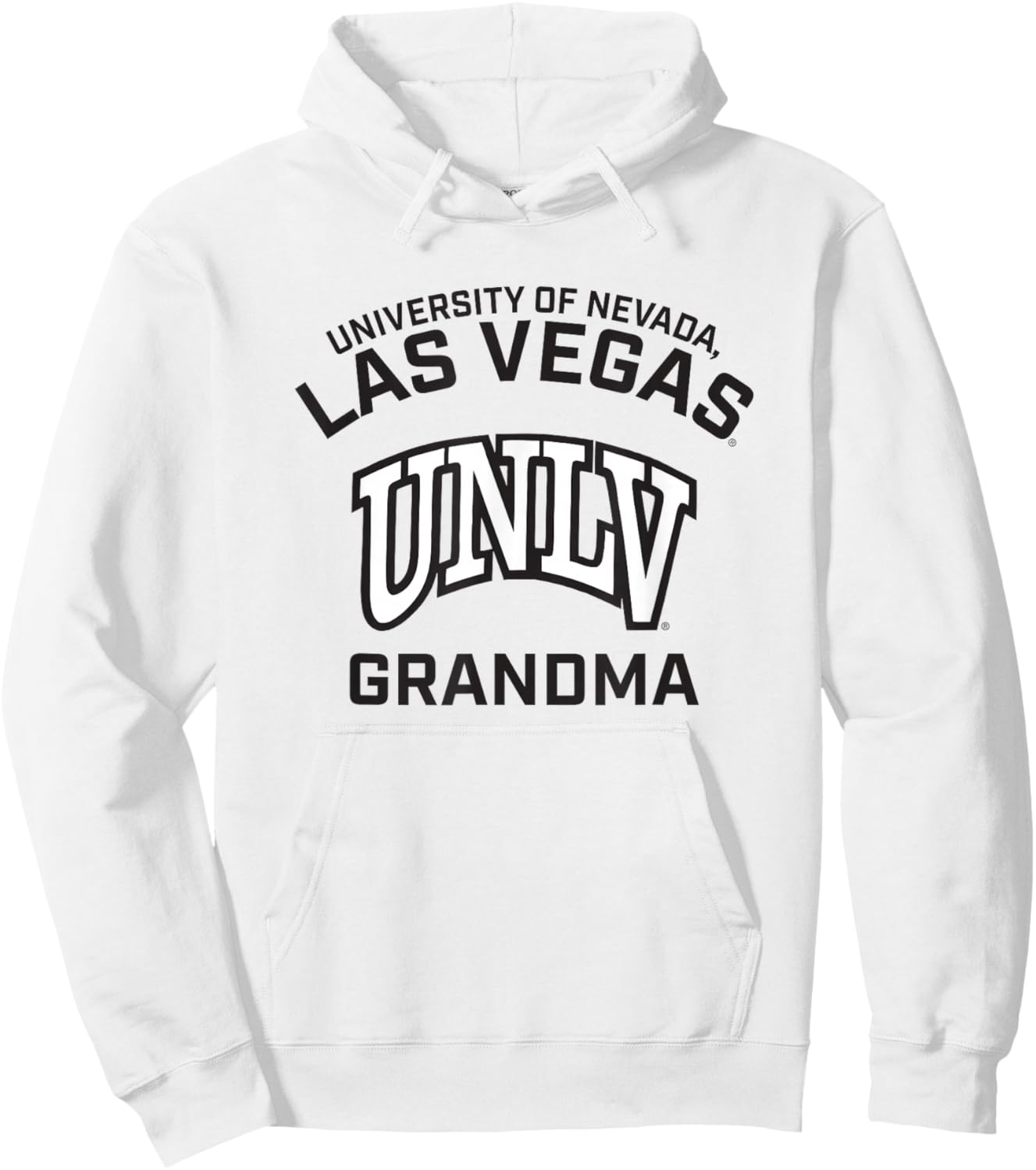 Nevada Las Vegas UNLV Rebels Arched Grandma Hoodie - Hoodie | White