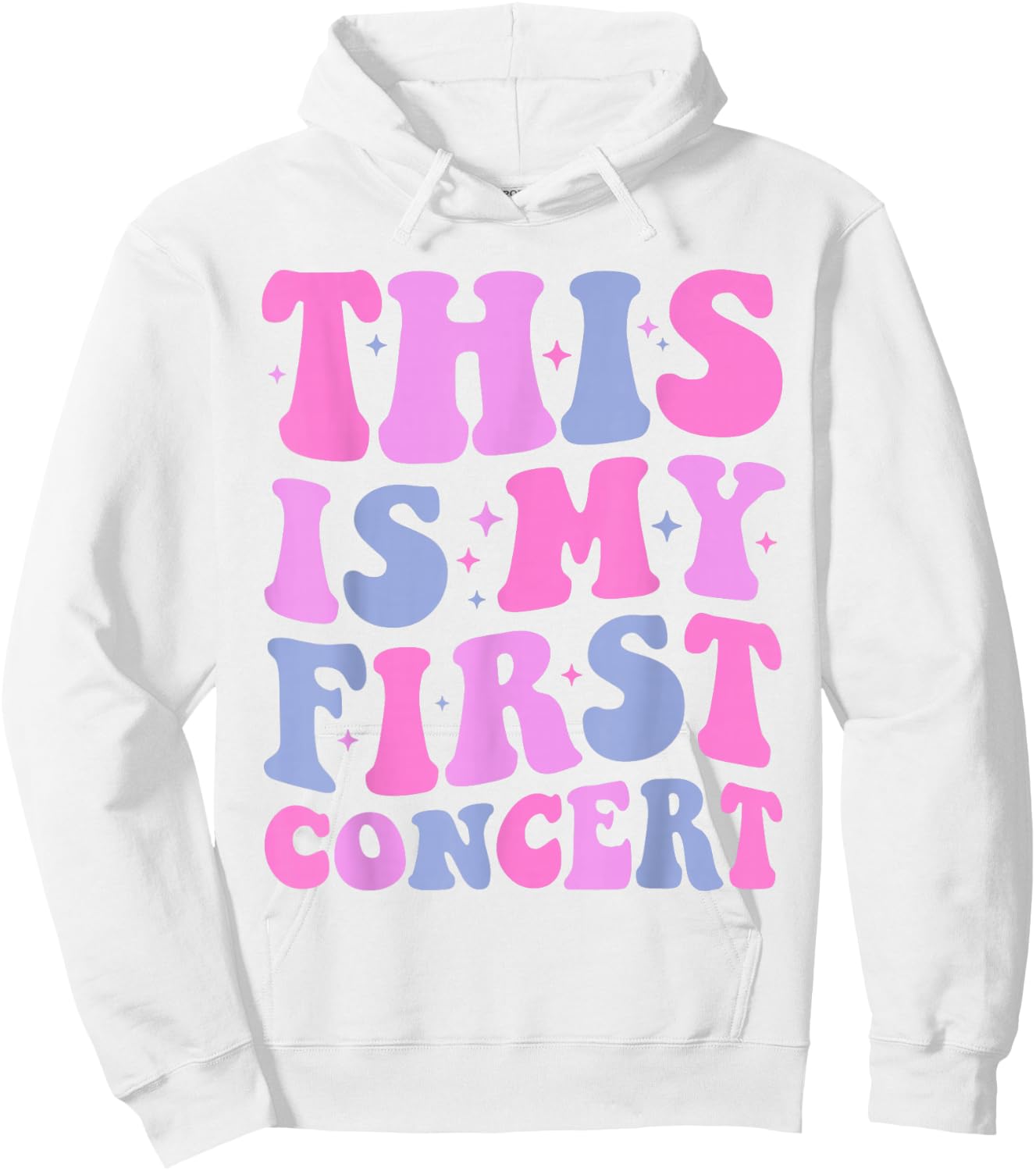This Is My First Concert Music Event Retro Groovy Girls Hoodie - Hoodie | White