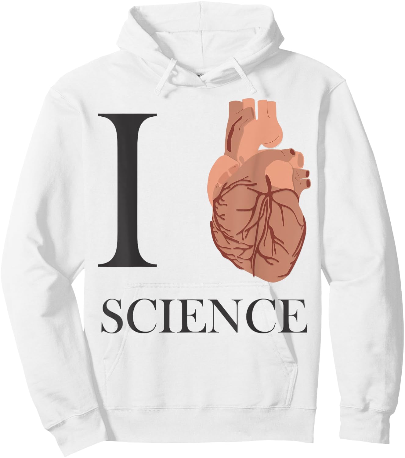 I Love Heart Science T Shirt - Biology Teacher Medicine Women Girls Kids Hoodie - Hoodie | White