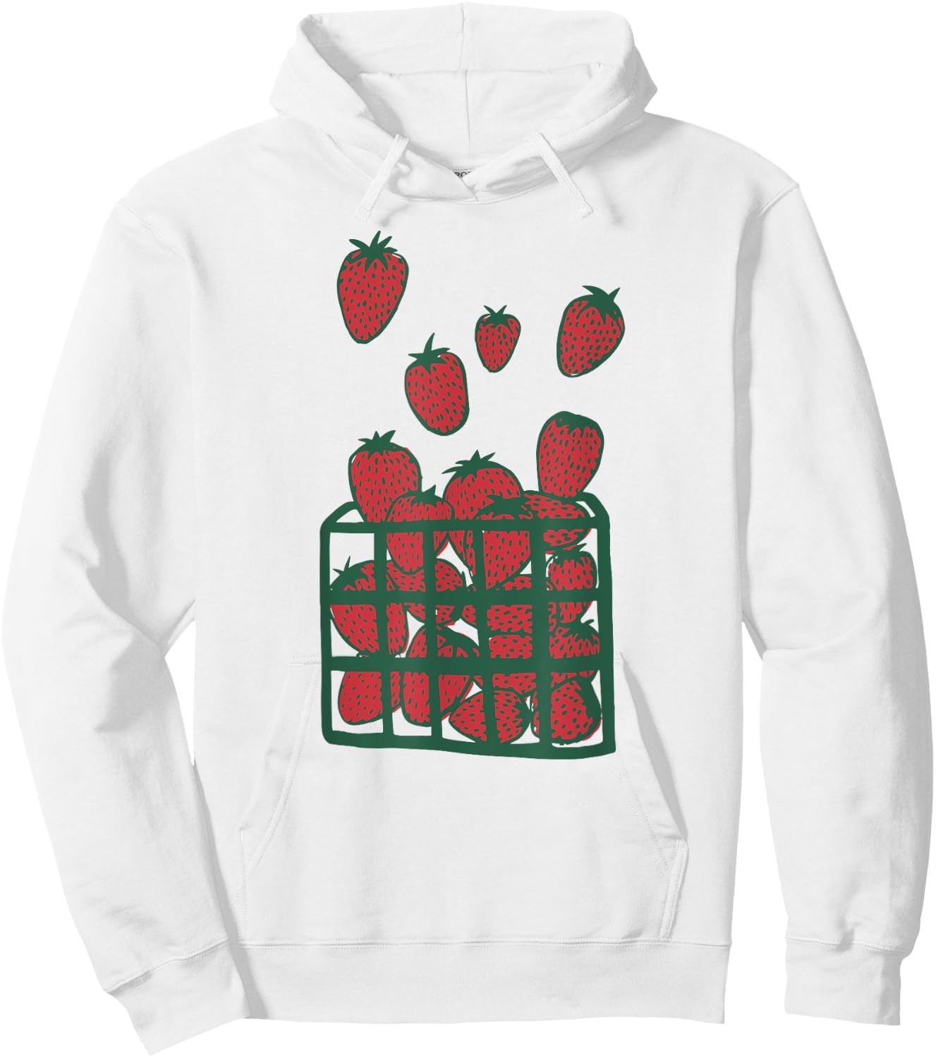 Strawberry Shirt | Farm Gardening Graphic Kids Hoodie - Hoodie | White