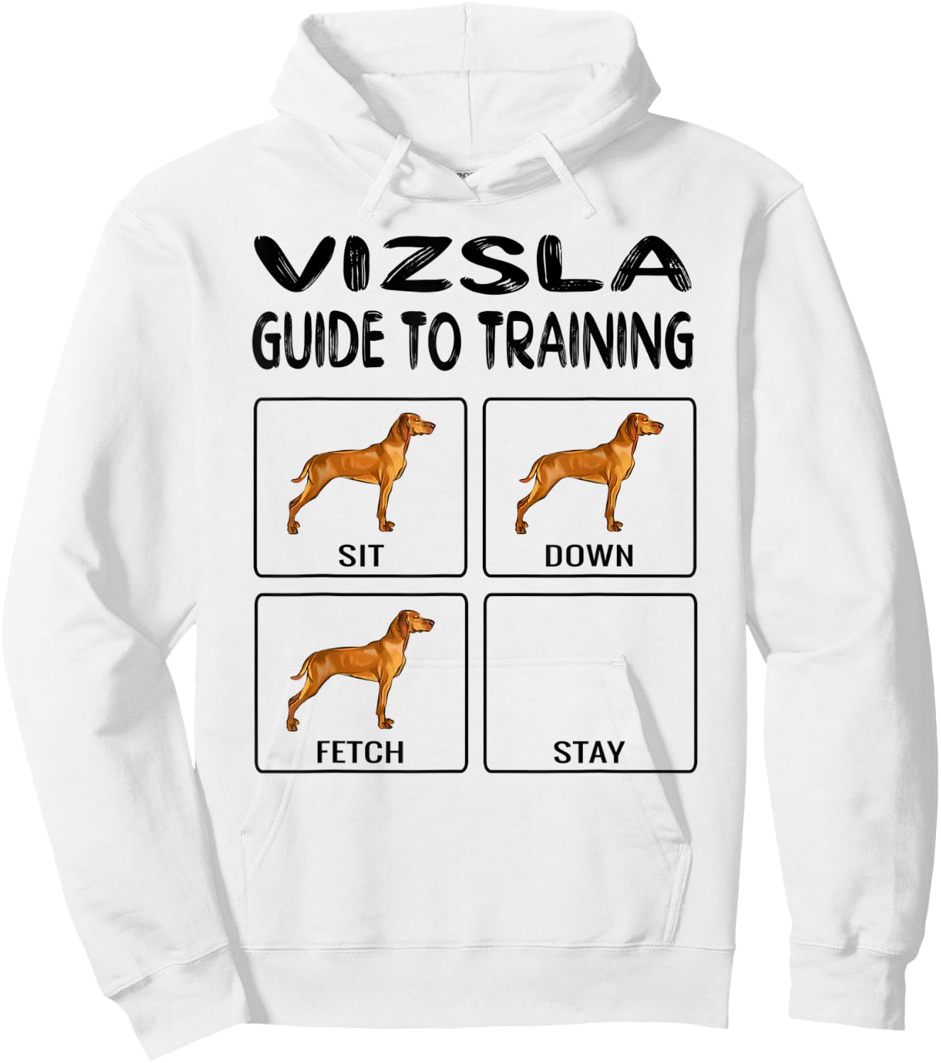 Vizsla Guide To Training Dog Obedience Men Women Kids Hoodie - Hoodie | White
