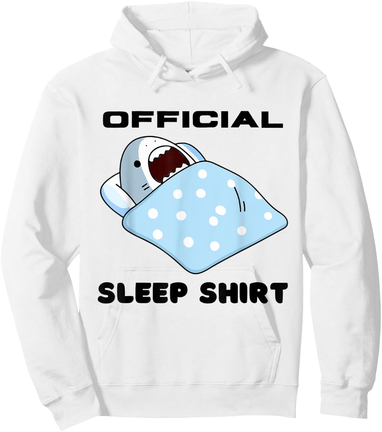 Shark Official Napping Pajamas Nightgown Hoodie - Hoodie | White