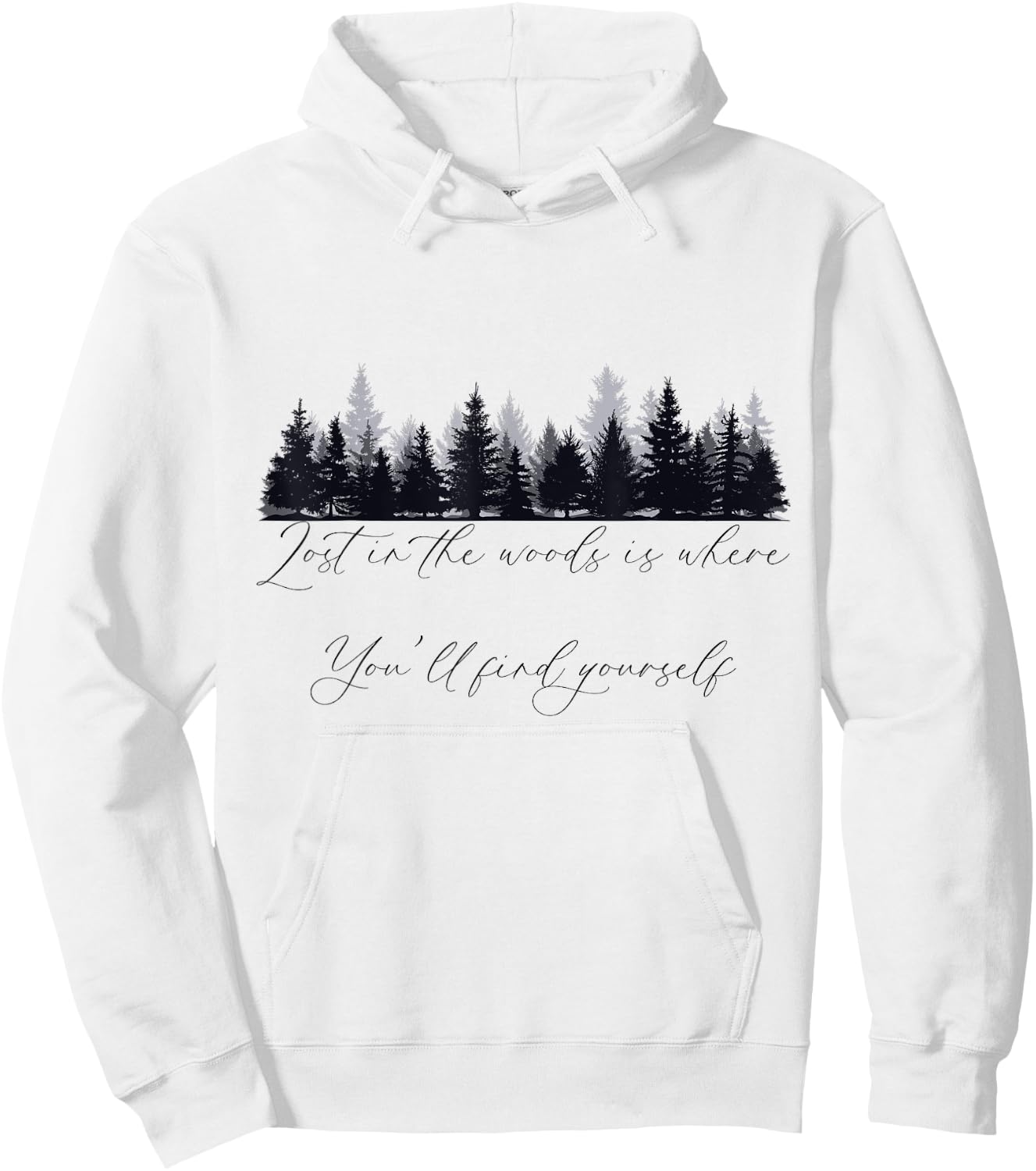 Woodland, Hiking, Quote About Loving Walks In The Woods Hoodie - Hoodie | White