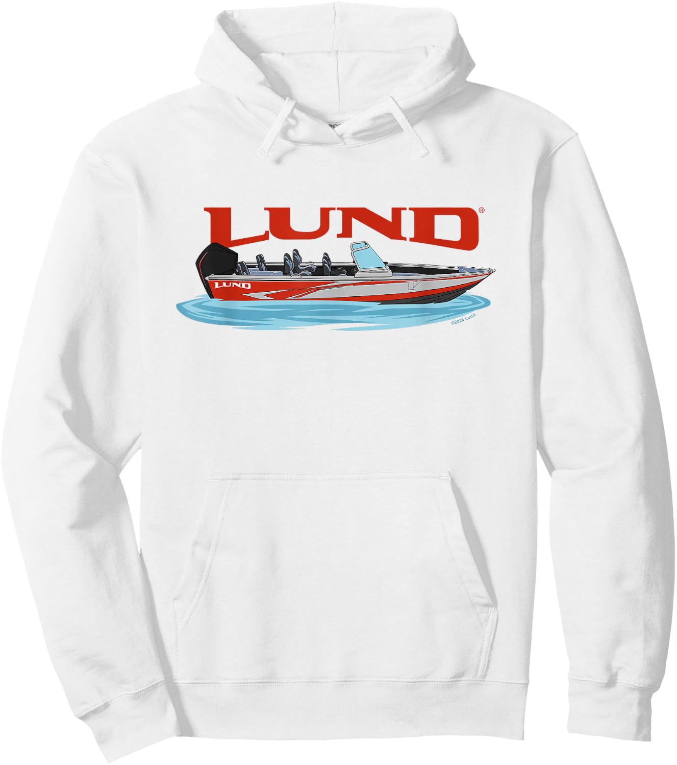 Lund Red Boat Hoodie - Hoodie | White