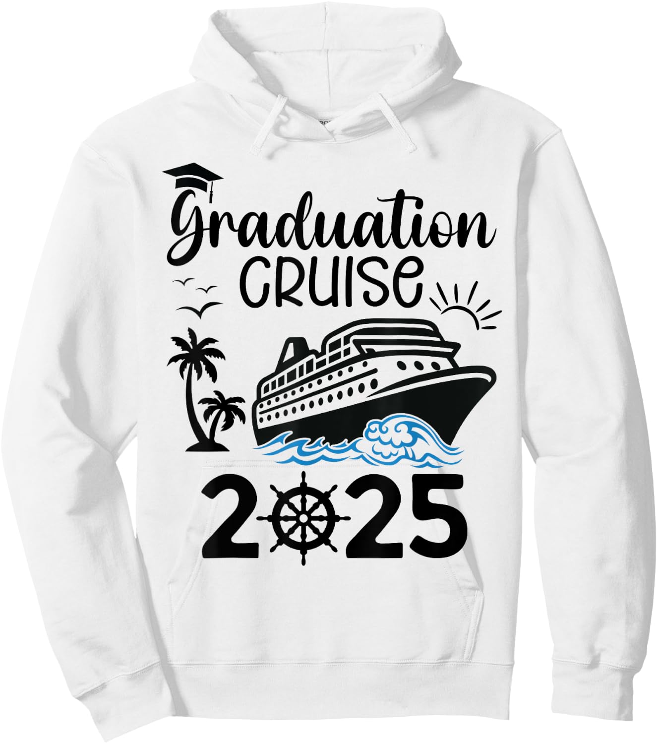 Graduation Cruise 2025 Senior Trip Summer Vacation Matching Hoodie - Hoodie | White