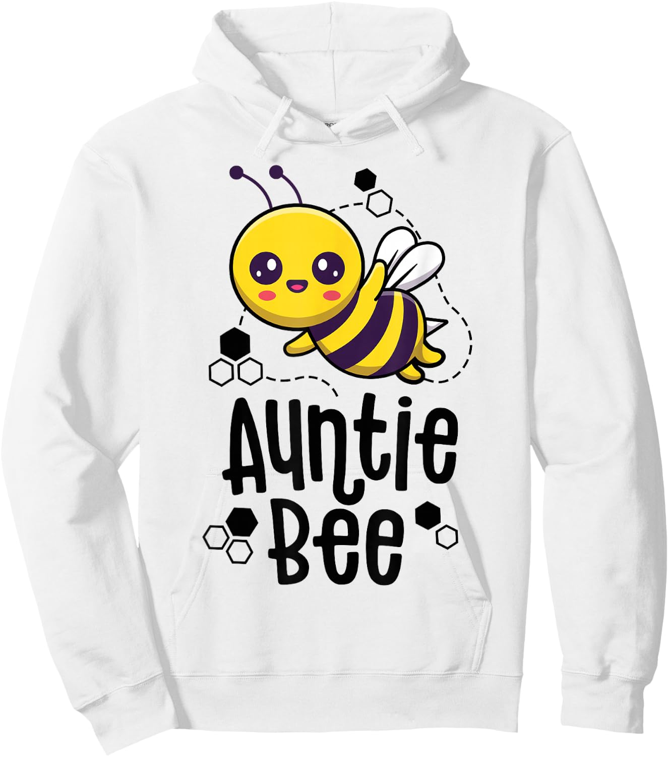Family Bee Shirts Auntie Aunt Birthday First Bee Day Outfit Hoodie - Hoodie | White