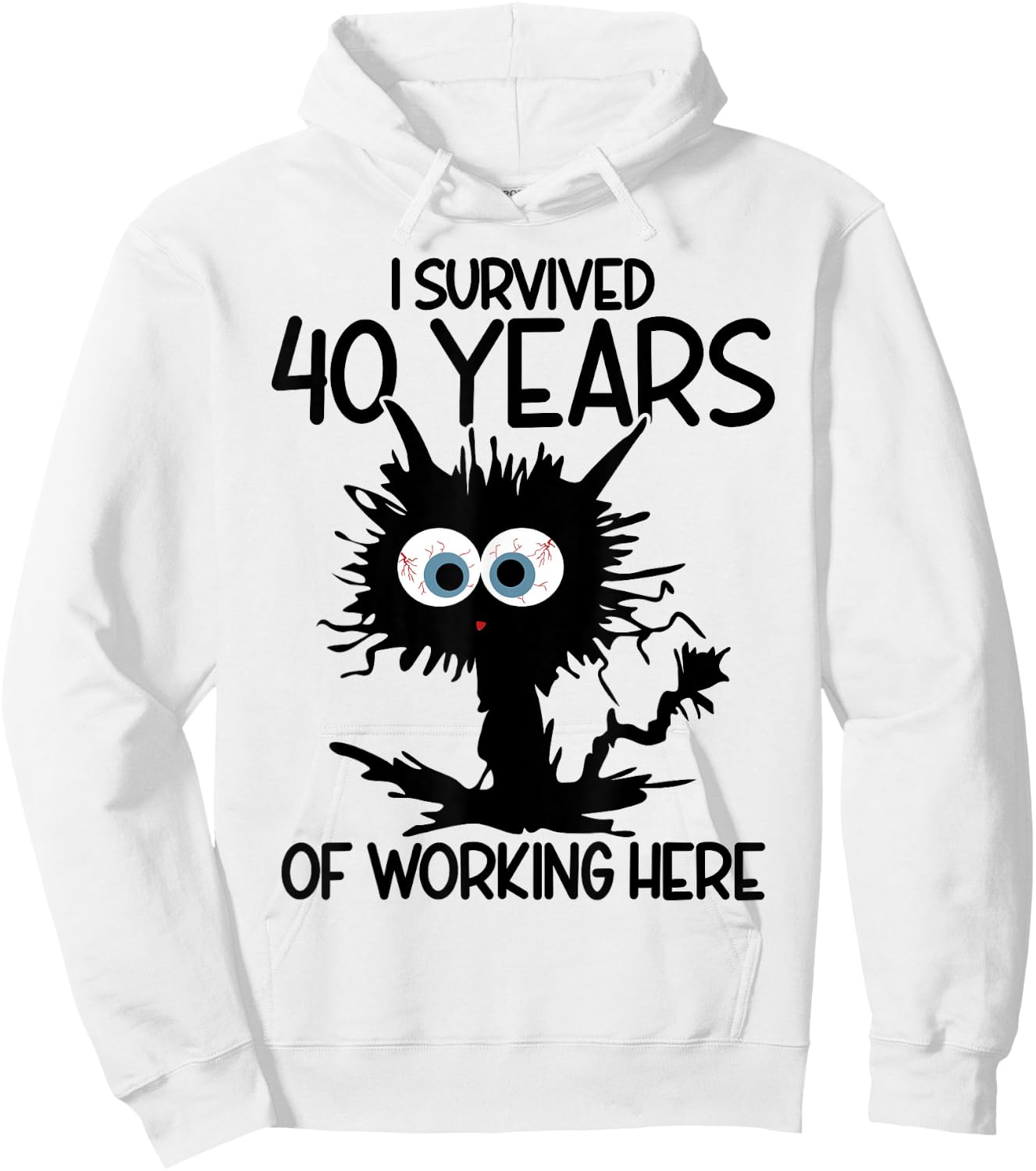 I Survived 40 Years Of Working What's Your Superpower? Hoodie - Hoodie | White