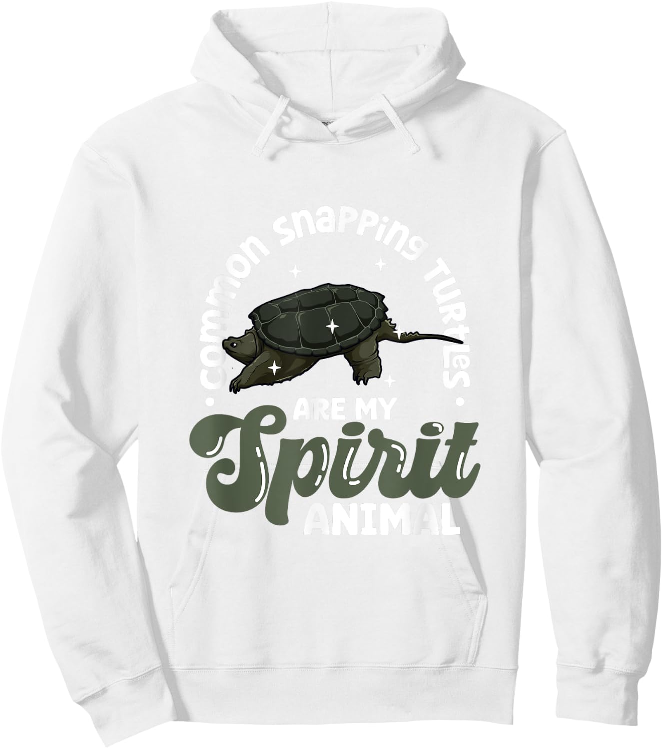 My spirit animal - Common Snapping Turtle Hoodie - Hoodie | White