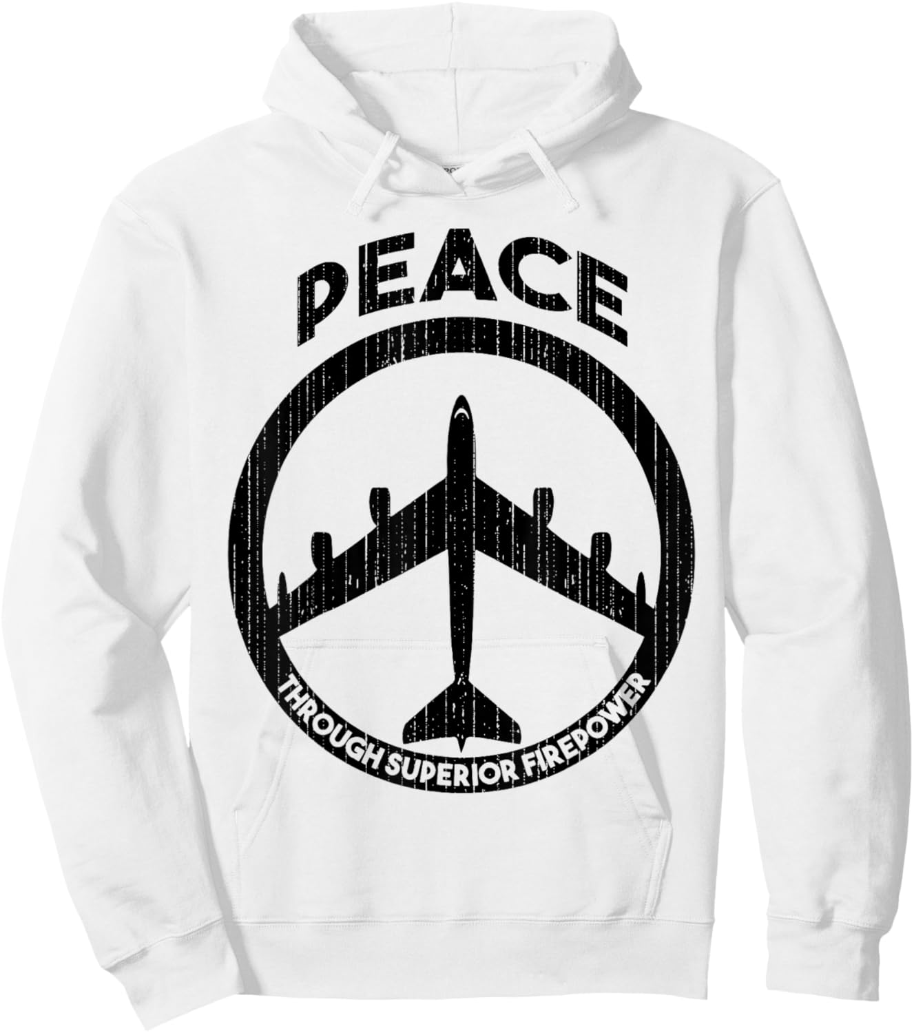 Peace Through Superior Firepower Hoodie - Hoodie | White