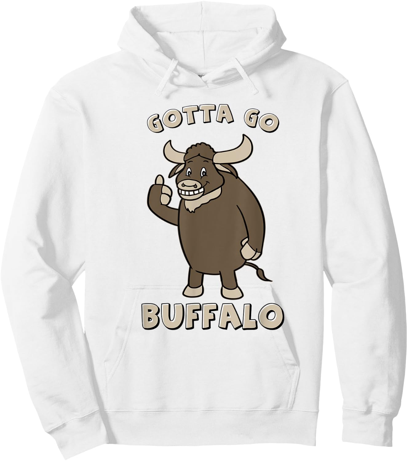 Gotta Go Buffalo Hoodie - Hoodie | White