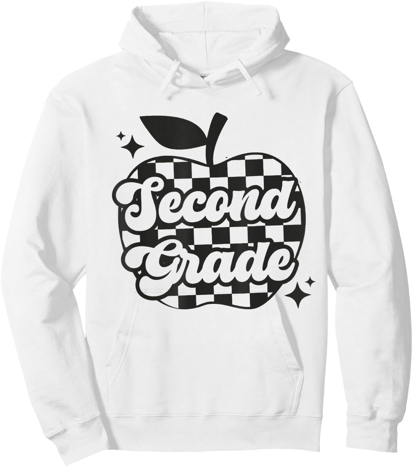 Second Grade Teacher Apple Back To School Boys Girls Kids Hoodie - Hoodie | White
