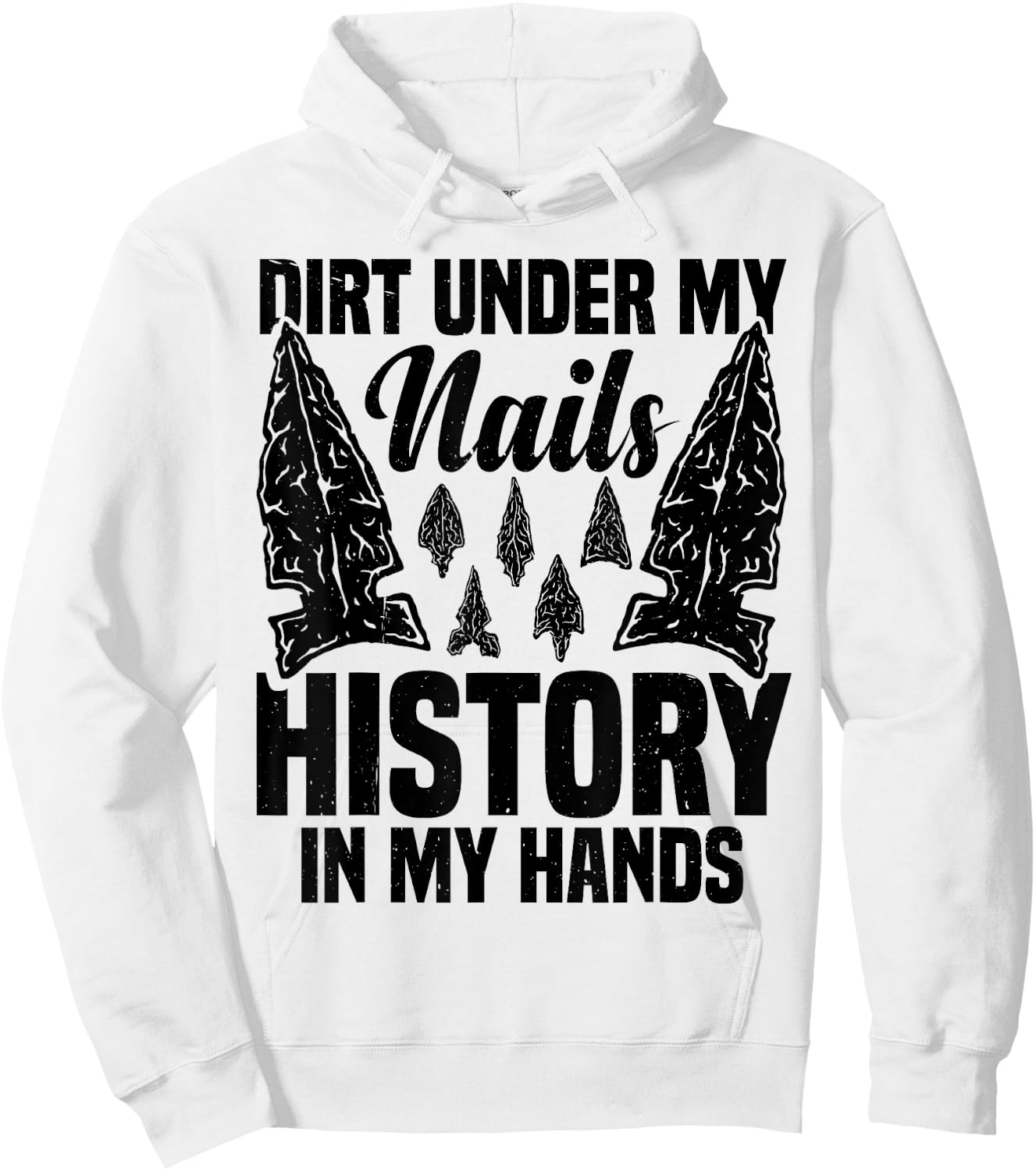 Arrowhead Stone Case Arrowhead Collector Indian Arrowheads Hoodie - Hoodie | White