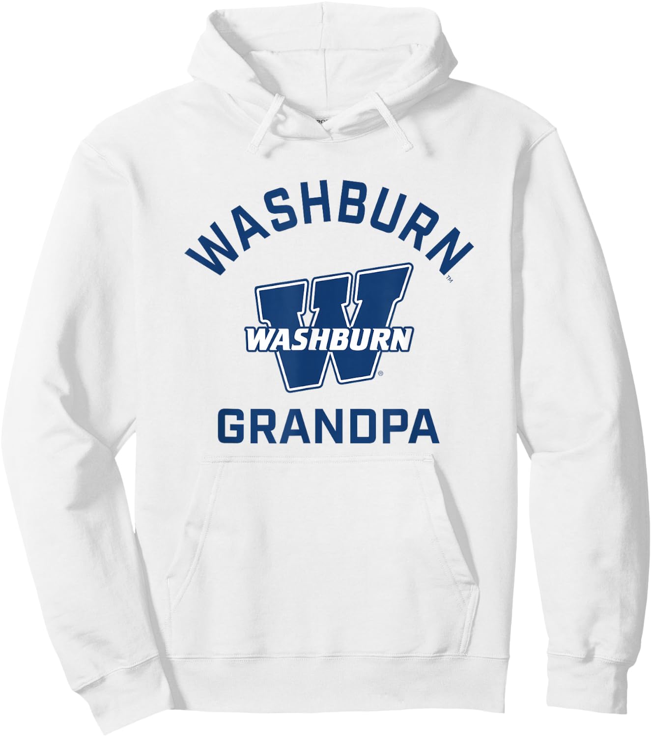 Washburn University Ichabods Arched Grandpa Hoodie - Hoodie | White