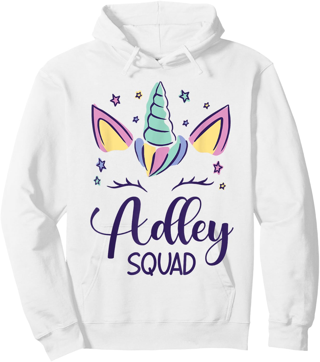 First Name Adley Personalized Adley Squad Hoodie - Hoodie | White
