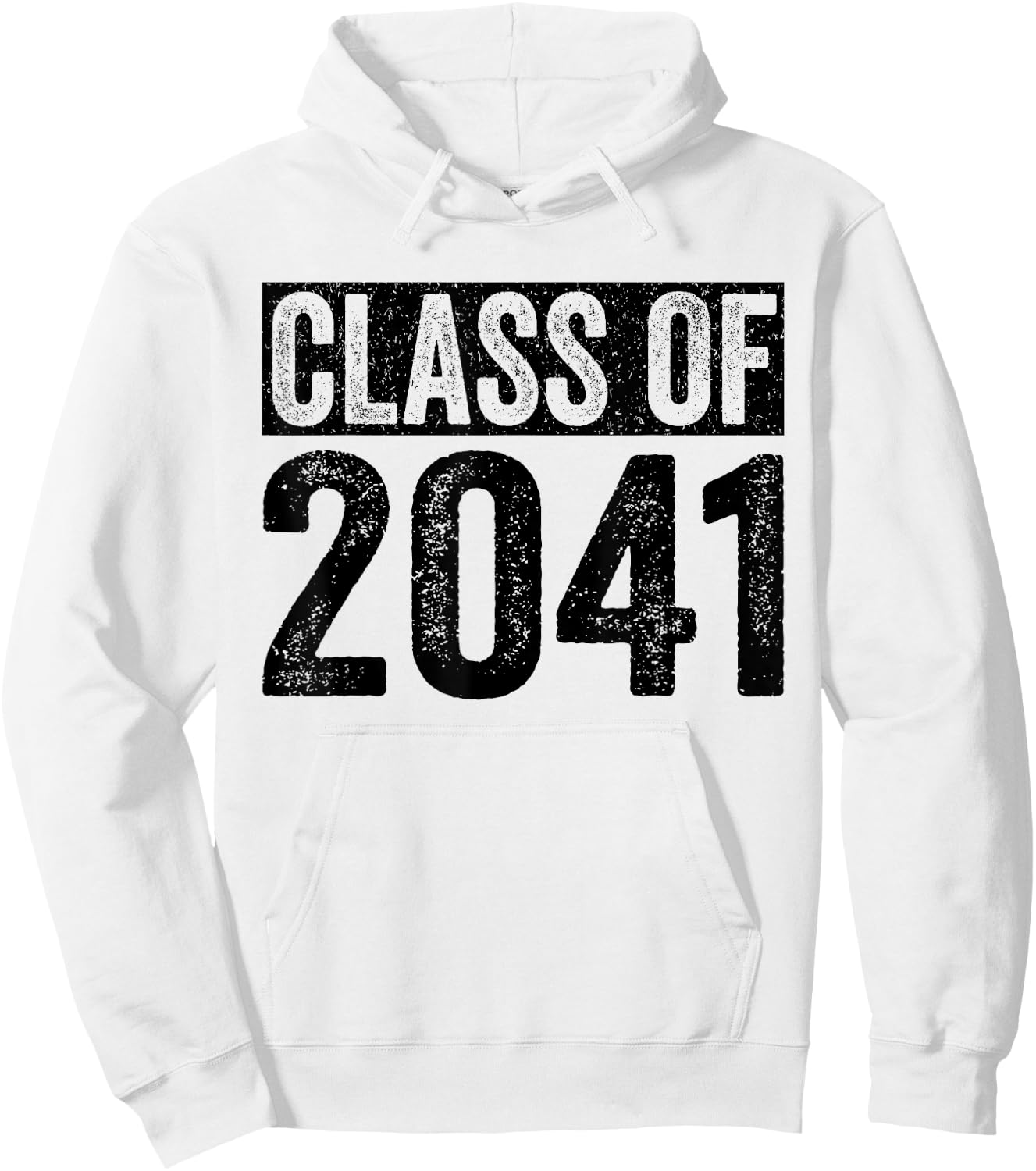 Class of 2041 Grow With Me Graduation First Day of School Hoodie - Hoodie | White