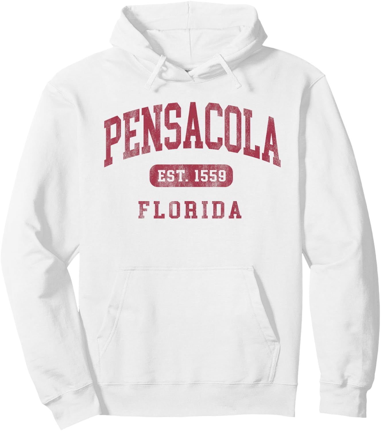 Pensacola Florida Vintage Established 1559 Beach Souvenir Hoodie - Hoodie | White