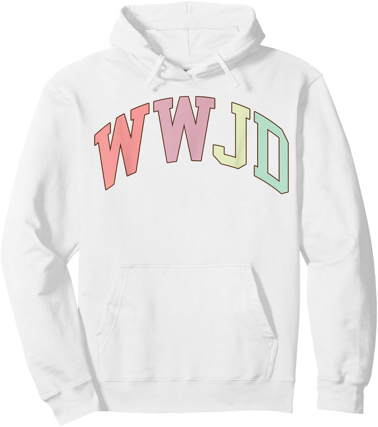 WWJD What Would Jesus Do Christian Bible Faith Minimalist Hoodie - Hoodie | White