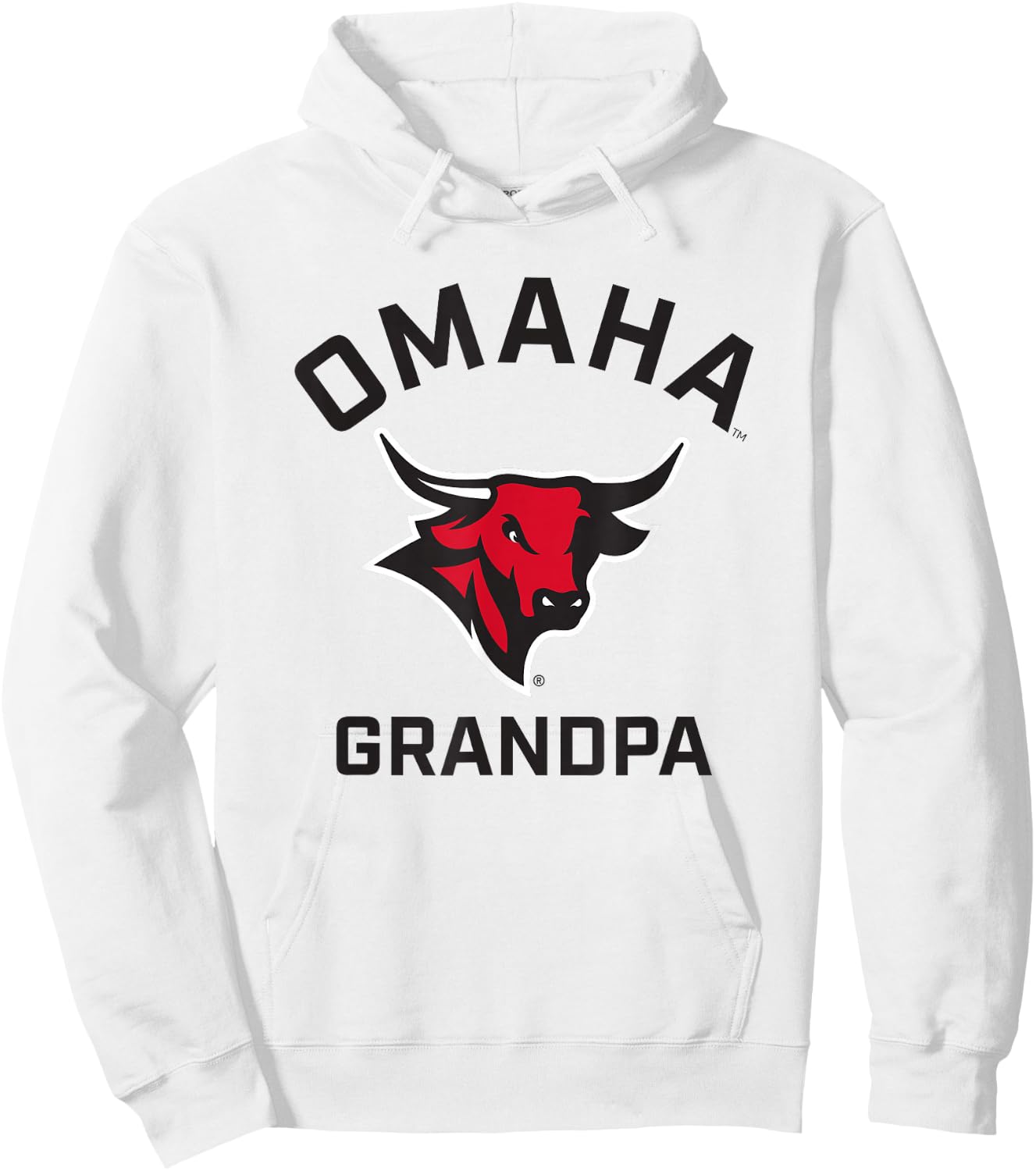 University of Nebraska at Omaha Mavericks Arched Grandpa Hoodie - Hoodie | White