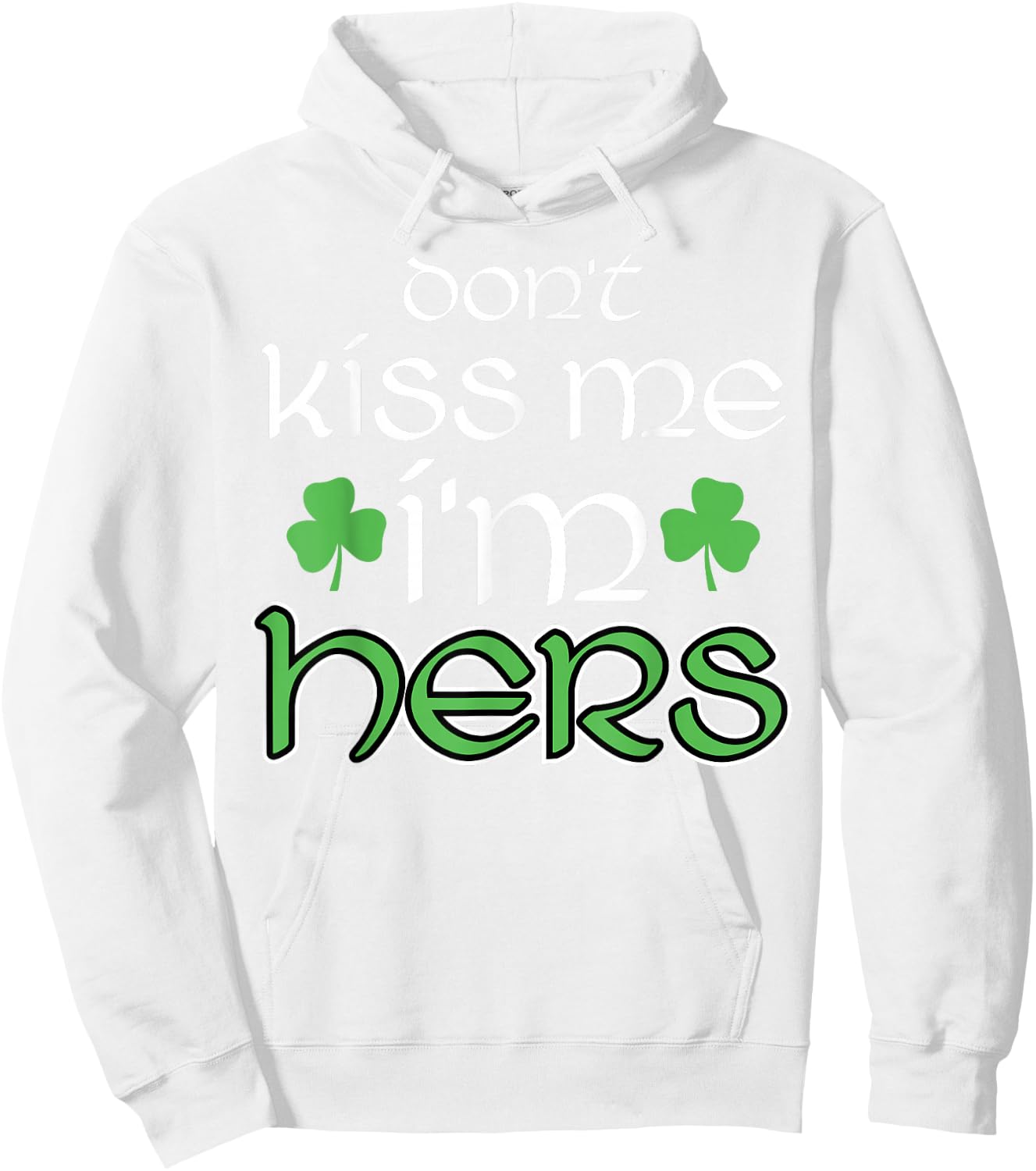 St Patricks Day Couple Matching His Hers Set 2 Hoodie - Hoodie | White